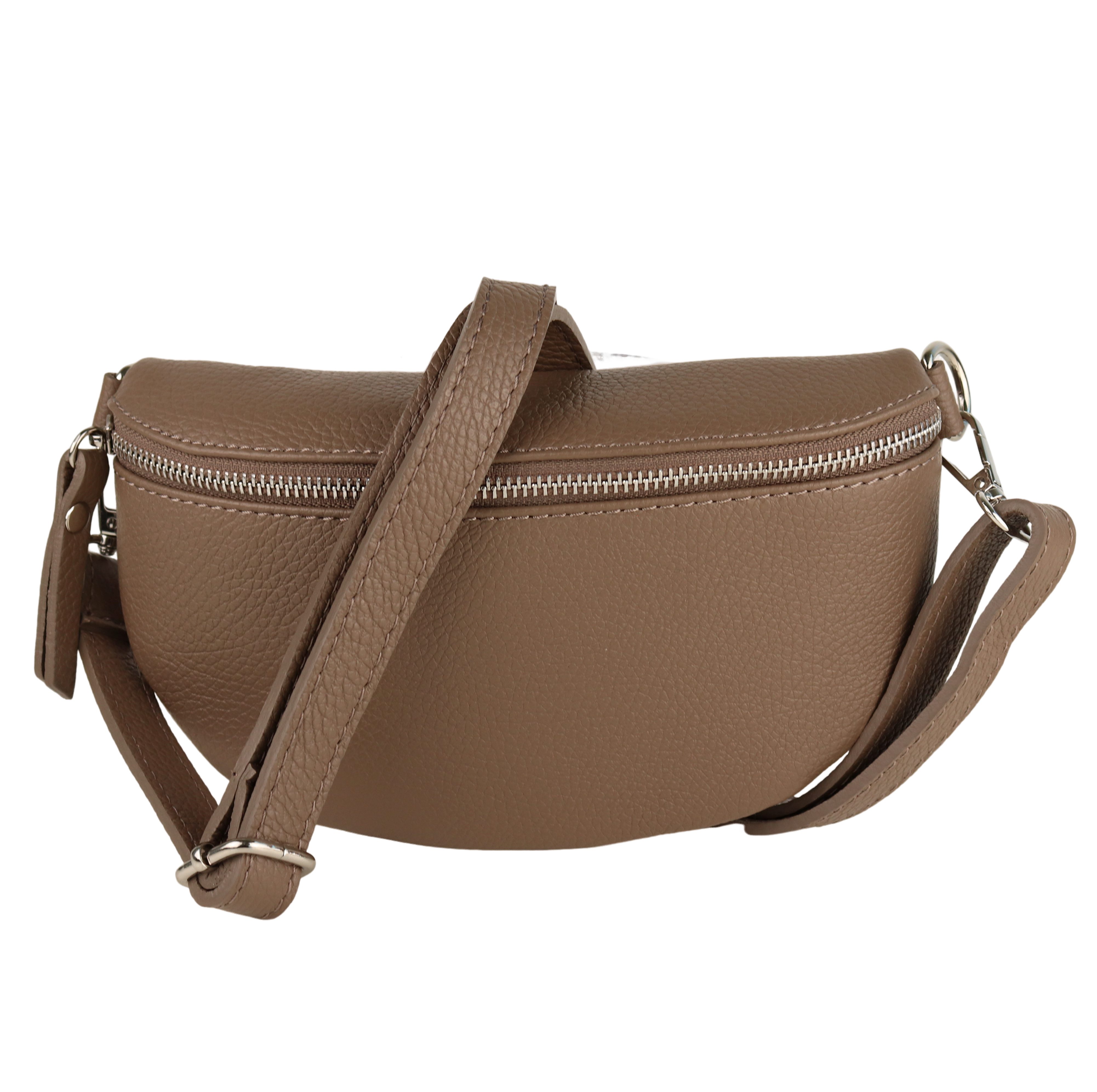 MIRROSI Umhängetasche Damen Echtleder - Made In Italy Boho Style
